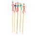 COLLBATH 12Pcs Cartoon Wooden Ear Wax Removers Creative Wax Cleaners for Adults Ear Random Colors and Easy to Use Ear Cleaning Tools