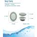 Freetune Foldable Shaving Bowl - Silicone Rubber Pocket Size & Durable Multipurpose Bowl - Easy to Carry Silver - Buy Online on GoSupps.com