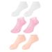 Silicone Socks for Dry Cracked Feet Women 3 Pairs Soft Moisturizing Socks Anti Slip Women Spa Pedicure Gel Socks Aloe Sock for Softening Rough Skin Calluses