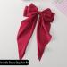 Red Hair Bow Hair Clip Red Ribbon for Hair Clip Large Silky Satin Ribbon Bow Hairpins Bows Hair Barrettes Fastener French Hair Bows with Long Ribbon Hair Accessories For Girls Women - Buy Online on GoSupps.com