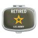 U.S. Army Retired Logo Rectangle Pill Case Trinket Gift Box