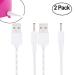 RuenTech Compatible for solo Mio Sonic Face Cleanser and Massager Brush Charger 3.3FT Replacement High Performance Charging Cable Compatible with solo Mini Sonic Face Cleansing Brush (2 White)