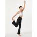 BALEAF Girls' High Waisted Crossover Flare Yoga Dance Leggings with Pockets in Black - Medium - Buy Online on GoSupps.com