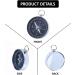 Portable Children's Keychain Compass - 40mm Aluminum Navigation Tool | Outdoor Hiking Silver Compass with White Dial - Buy Online on GoSupps.com