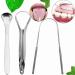 SSRDFU Tongue Scraper Set - 3 Stainless Steel Tongue Cleaners for Oral Care | Effective Bad Breath Solution - Buy Online on GoSupps.com