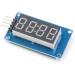 yuoseg TM1637 LED Module 4-Bits LED Display Module for 0.36 Inch 7-Segment Red Anode Clock Tube - Buy Online on GoSupps.com
