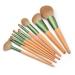 10-Piece Wooden Handle Makeup Brush Set - Powder Eye Shadow & Eyebrow Brushes for Flawless Application | International Shipping Available - Buy Online on GoSupps.com