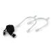 Kerbl men's spurs with spur straps teardrop shape pair metallic 25 mm 25 mm metallic