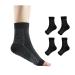 Qkepcy ankle compression stockings women men's foot compression ankle support compression socks for women orthopedic neuropathic socks Compress Socks L Black X4