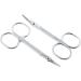 uxcell Eyebrow Scissors Set - 2 Pcs Multi-Purpose Grooming Shears for Women & Men | Curved Edge Scissors for Facial Hair Nose Nails Mustache & Eyelashes - Buy Online on GoSupps.com