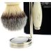 5 Edge Shaving Razor Set with Synthetic Hair Brush & Stainless Steel Stand - Ideal Grooming Kit for Men - Buy Online on GoSupps.com
