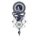 Waterproof Temporary Tattoo Stickers - Set of 12 Compass Grey Watercolor Blue Designs - Buy Online on GoSupps.com