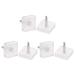 HARFINGTON 3 Pairs TPU Kitten Heel Tips Shoes Replacement Tap Caps for Women High Heels 3mm Pin 16mm Square Heel Repair Caps Transparent