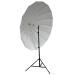 Neewer 72"/185cm Silver with Black Cover Reflective Parabolic Umbrella 16 Fiberglass Rib 7mm Shaft, includes Portable Carrying Bag 72" Black/Silver