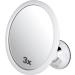 MIRRORVANA 3X Magnifying Round Shower Mirror for Fogless Shaving with Strong and Sticky Suction Cup  Shatterproof Surface and 360  Swivel - 6.7 Diameter