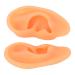 ZJchao 2 Pieces Highly Simulated Soft Silicone Ear Model for Acupuncture Flexible Ear Model for Hospital Doctor Training
