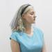 TQUXNGA Veil Headband for Women Stretch Turban Tulle Rhinestones Embroidery Colorful Dots Head Wrap Headband Black dots - Buy Online on GoSupps.com