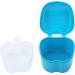 Buy Verdant Touch Denture Container | Light Blue Storage Box with Filter Screen | International Shipping Available - Buy Online on GoSupps.com