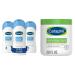 Cetaphil Ultra Gentle Body Wash 16.9oz Pack of 3 - For Dry to Normal & Body Moisturizer Hydrating Moisturizing Cream for Dry to Very Dry