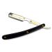 Buy Stainless Steel Professional Barber Straight Edge Razor with 100 Blades - Durable Black Design for Precision Shaving | International Shipping Available - Buy Online on GoSupps.com