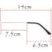 DeeboW Replacement Temples for Glasses - Vintage Metal Frame 1 Pair Black Glasses Legs for International Shipping - Buy Online on GoSupps.com