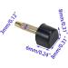 UTALIND 15 Pairs High Heel Tips Replacement Caps & Tool - 3mm Nail Diameter, U-Shape Dowels, 5 Sizes (8/9/10/11/12mm), Black - Buy Online on GoSupps.com