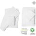 BIOWEAVES 100% Organic Cotton 700 GSM Plush Towel Set - 6-Piece GOTS Certified, White - Buy Online on GoSupps.com