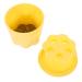 DRESSOOS 1set Makeup Brush Cleaning Bowl Makeup Brush Cleaning Kit Brush Rinsing Pad Brush Cleaning Tool Makeup Brush Washer Bowl Makeup Tool Cleaner Make Brush Cleaning Bowl Cosmetic Pp 8.5X8X6.8CM Yellow