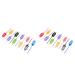 FRCOLOR 20 pcs hand bottle protective case Trapezoidal Disposable round Silicone Case bottle sleeve portable Oval easy to carry perfume bottle Assorted Colorx2pcs 18.5x3.5x2.3cmx2pcs