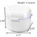 Carry Cover Double Hollow Drain Invisible Braces Storage Box - Orthodontic Retainer & Denture Cleaning Box (White) | International Shipping Available - Buy Online on GoSupps.com