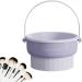 Cosmetic Cleaning Box Portable Cosmetic Tool Washing Bowl Silicon Brush Cleaner Pad 300g Makeup Brush Washing Box Cosmetic Cleaning Mat Scrubber Bowl Pad for Makeup Sponge Powder Puff Brushes Purple - Buy Online on GoSupps.com