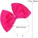 Minkissy Huge Bow Headband Candy Colored Hair Hoop Party Props Lovely Large Bowknot Hairband Party Props for Woman Girl(Rosy) - Buy Online on GoSupps.com