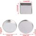 Gwxevce 10pcs Empty Eyeshadow Palette - Powder Pans for Makeup Magnetic Storage Silver Color - Buy Online on GoSupps.com