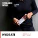 Vitamin Well - Functional flavoured water low calorie still drinks with vitamins & minerals. vitamin c vitamin d zinc biotin HYDRATE Rhubarb/Strawberry 12 bottles x 500ml - Buy Online on GoSupps.com