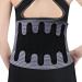 Breathable lower back bandage pain relief lumbar support support in herniated disc orthopedic vertebral sowing decompression waist trainer for men women (color: Bl XXXL black