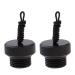 Tongina 2 Pieces Scuba Diving Tank Valve Regulator Dust Plug Cap Attached with Rope