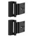 2 Pack Door Reinforcement Locks with 8 Screws Withstand 800 Lbs Home Security Door Lock for Toddler Childproof Door Lock (Black)