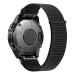 CUZOW Nylon Velcro Bands Compatible with Fenix 7/Fenix 6/6 Pro/Fenix 5/5 Plus/Epix 2, 22mm Quick Easy Fit Nylon Watch Band Breathable Replacement for Forerunner 935/945/Approach s60/S62/Quatix 5/6 Black