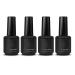 4pcs Gel Nail Polish Set Nail Polish Kit with Base Coat Top Coat Reinforce Gel Matte Gel Long Lasting and Shine Finish Suitable for Beginners and Professionals for Home or Nail Salon