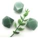 Natural Crystal Rough 1pc Natural Green Crystals Stone Carved Polyhedron Shaped Smooth Stone Crystals Room Decoration Can be Used for Home Office Decoration - Buy Online on GoSupps.com