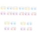 Solustrative pack with 20 pieces of contact lens container holder for cosmetic lens care set for contact lenses case for cosmetic clinic portable lens carrier glossy make-up mirror etui