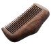 fumooa Pocket Comb Sandalwood Super Narrow Dent Wood Combs Static Lice Beard Comb Hairstyle Sandalwood Comb
