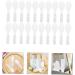 Buifulsic 20-Pack Mini Toothbrushes Soft Nylon Short Handle Safe for Travel & Prisons Clear White Design - Buy Online on GoSupps.com