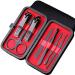 BANDKIT 7Pc Nail tool Stainless Steel Nail Clipper Cutter Trimmer Ear Pick Grooming Kit Manicure Pedicure Scissor Tweezer Nail Tools Set(Blue) - Buy Online on GoSupps.com