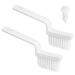 2pcs V Shaped Grout Cleaner Brush Handheld Stiff Bristle Crevice Cleaning Brush Multifunctional Shower Scrub Tool for Tile Floors Tracks Door Slot Bathroom Kitchen