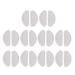 10 pairs of self-adhesive glasses nose pads D shape non-slip soft silicone nose pads glasses nose pads silicone for screwing on