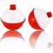 Owevvin 50 Pack Bobber Bulk Hard ABS Fishing Float 1 and 1.5 Inch Fishing Bobbers Snap-on Floats Red and White - Buy Online on GoSupps.com