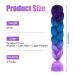 Shop Aomig Ombre Braids Extensions - 2PC Synthetic Hair for Box Braids | 24 Strands - Purple Light Violet Seaside Blue - Buy Online on GoSupps.com