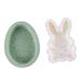 Milisten 1set Rabbit Cake Mold Easter Bunny Cookie Molds Easter Egg Silicone Bunny Resin Silicone Baking DIY Candy Tuile Molds Silicone Easter Baking Mold Pudding Handmade Soap Silica Gel