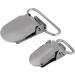 Viagasafamido Metal Braces Clips - Silver Duck Beak Shaped Pacifier Clips & Strap Buckle Clips 25mm for Clothes - International Shipping - Buy Online on GoSupps.com